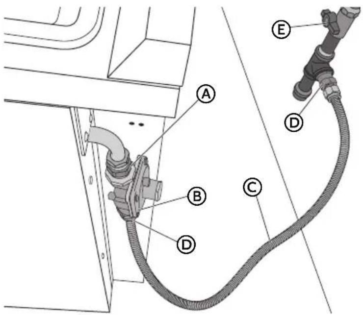 HAIER HCR6250AGS - CONNECT BSPP TO NPT ADAPTER TO GAS REGULATOR: - 2