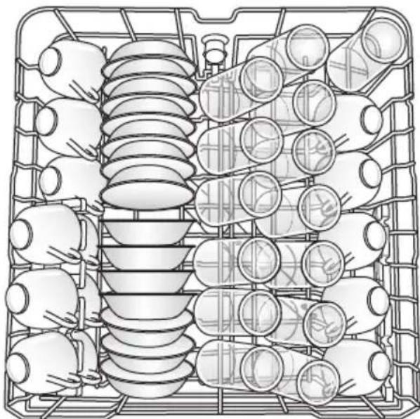 HAIER HDBL655AFB - LOADING UPPER RACK - 1