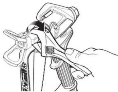 WAGNER SprayPack 18V - Garder les mains à l'ecart du jet de produit. - 5
