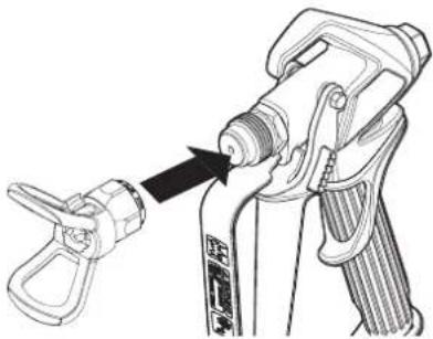 WAGNER SprayPack 18V - Garder les mains à l'ecart du jet de produit. - 4
