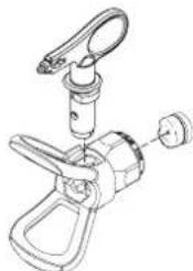 WAGNER SprayPack 18V - Nettoyage des composants du pistolet de pulverisation - 4