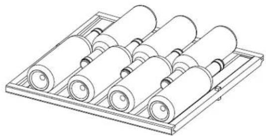 HAIER QWR04DGRGB - ENTREPOSAGE DE BOUTEILLES DE VIN SUR LES TROIS TABLETTES SUPÉRIEURES EN BOIS - 1