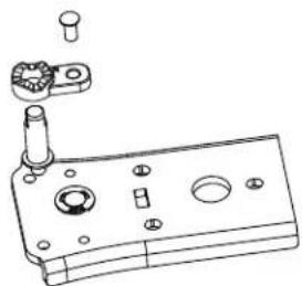 HAIER QWR04DGRGB - REMOVE LOWER HINGE CAM AND HINGE SHAFT - 1