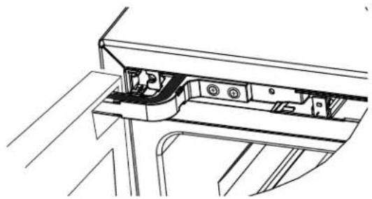 HAIER QWR04DGRGB - ROUTE THE DOOR WIRES - 1