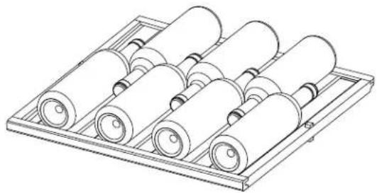 HAIER QWR04DGRGB - LOADING WINE BOTTLES ON THE TOP THREE WOOD SHELVES - 1