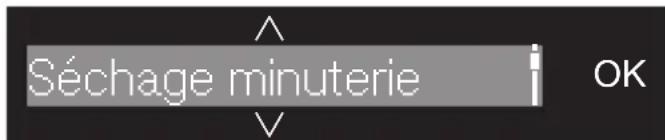 Séchage minuterie OK