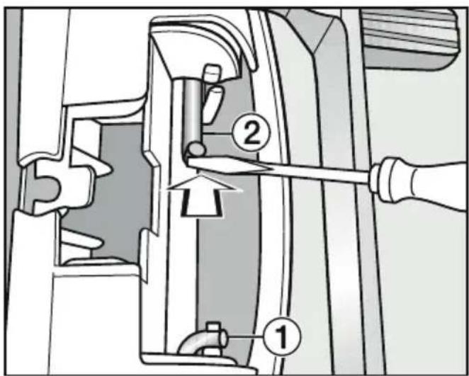 MIELE TXI680WP - Inversez la charnière de la porte - 3