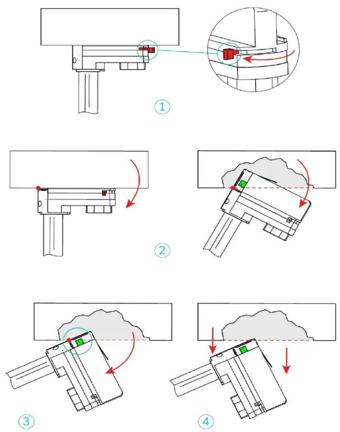 Ecler TUBE SMA - Démontage des récepteurs WiSpeak des installations sur rails d'éclairage - 1