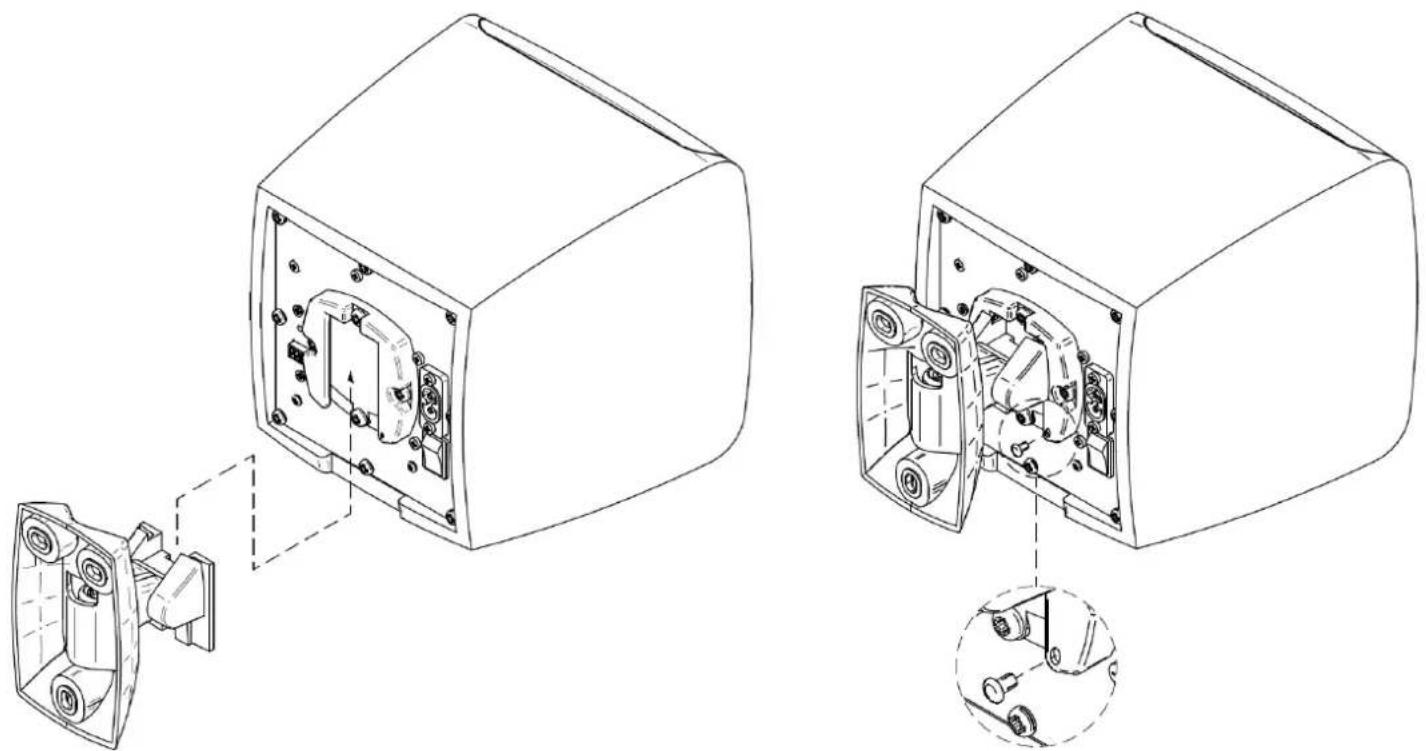 Ecler GLOBE5RM - Suivez ces étapes pour installer une unité CUBE sur un mur : - 1