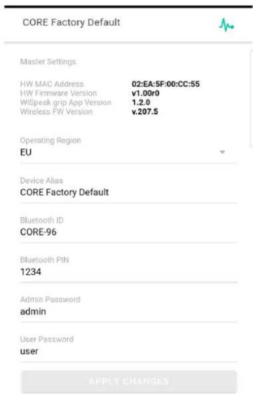 Ecler GLOBE5RM - CORE Factory Default - 1