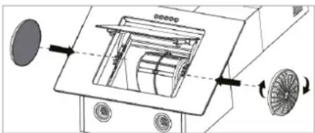 BOMANN DU 7610 G - Aktivkohlefilter für Umluftbetrieb einsetzen - 1