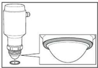 IFM LW2760 - Insérer le joint torique, graisser le filetage - 2