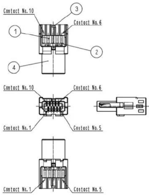 SAUTER FS 4 - Affection des broches du connecteur - 1
