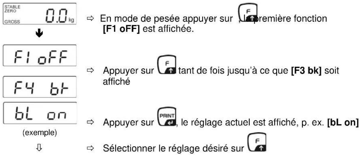 Kern MPE 250K100HNM - Eclairage du fond de l'écran d'affichage - 1