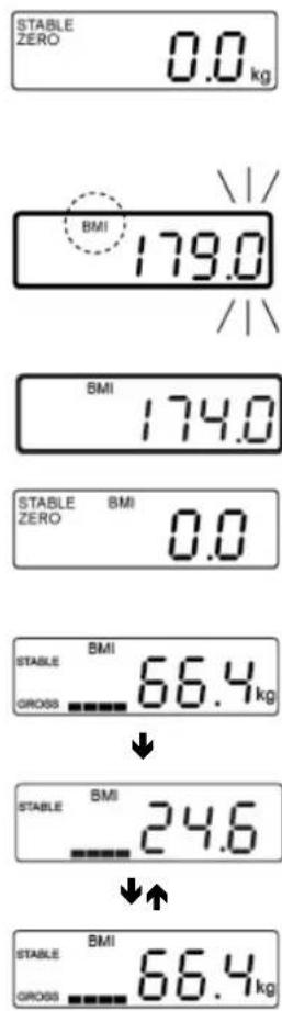 Kern MPE 250K100HNM - Calculation of the Body Mass Index - 1