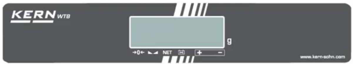 Kern WTB 6K-3NM - Overview of display - 2