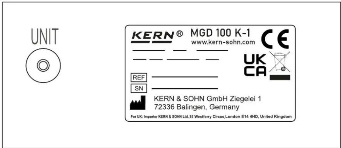 Kern MGD 100K-1S05 - Switching the units - 1