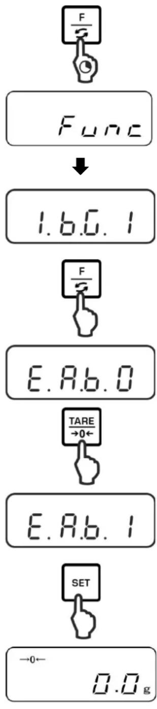 Kern PNJ 600-3M - Switch-off background illumination of the display automatically - 1