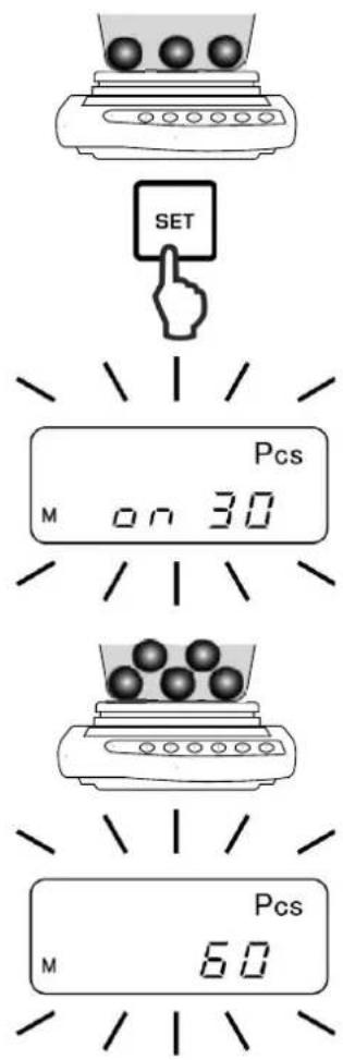 Kern PNJ 600-3M - Modifier le nombre de pièces de référence - 2