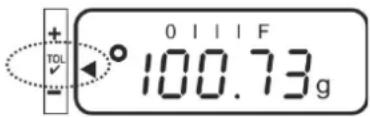 Kern PNJ 600-3M - Menu setting „23.Pi. 2“ / two limit values - 2