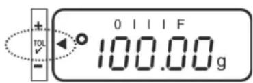 Kern PNJ 600-3M - Menu setting „23.Pi. 1“ / one limit value - 2