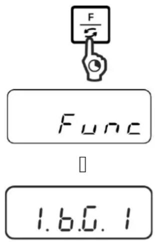 Kern PNJ 600-3M - Enable function / settings in menu - 1