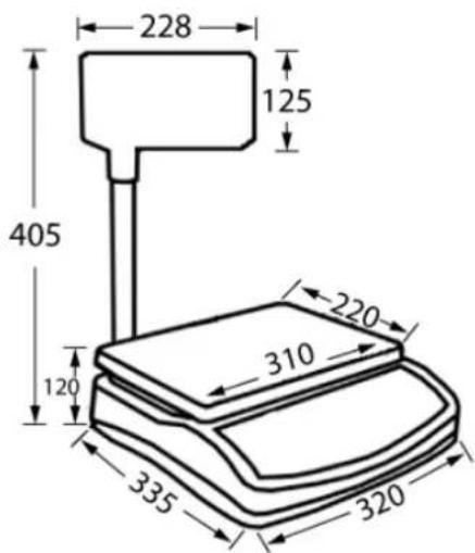 Kern RIB 10K-3HM - Dimensions - 1