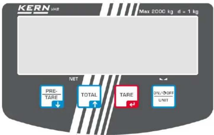 Kern VHB 2T1 - Overview of display - 1
