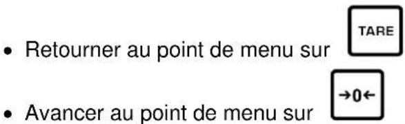 Kern RIB 6K-3HM - Navigation dans le menu - 2