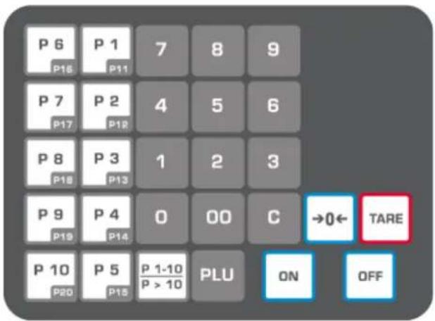 Kern RIB 6K-3HM - Keyboard overview - 1