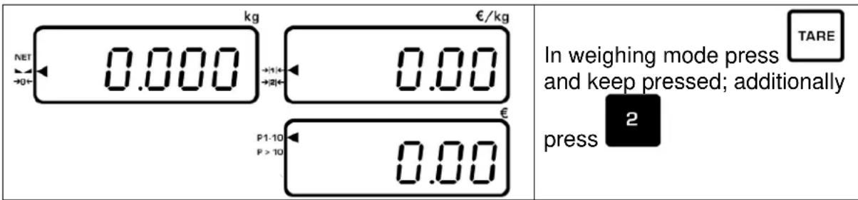 Kern RIB 6K-3HM - Procedure when adjusting: - 1
