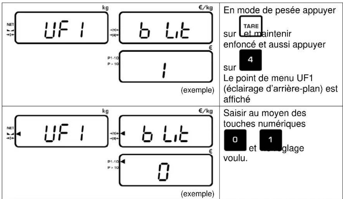 Kern RIB 6K-3HM - Eclairage du fond de l'écran d'affichage - 1