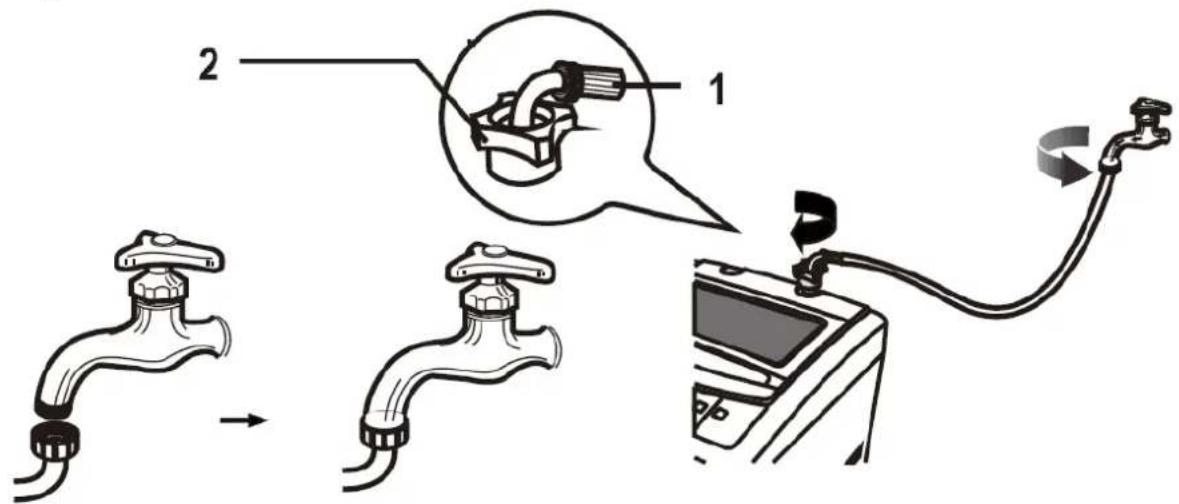 Ulsonix LCLEAN MINI L - Instalación de tubería de entrada de agua. - 1