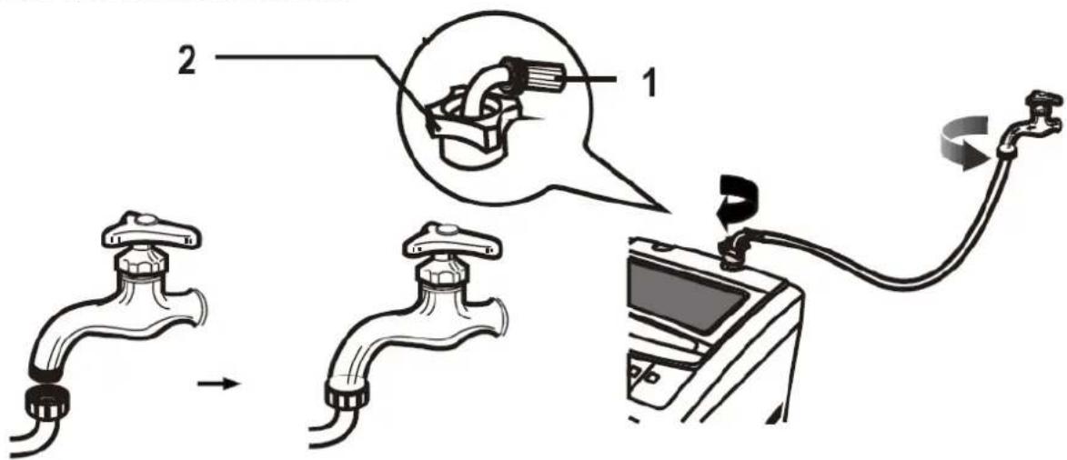 Ulsonix LCLEAN MINI L - Veden tuloputken asennus - 1