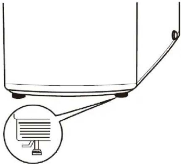 Ulsonix LCLEAN MINI L - Regolare i piedini per rendere stabile la lavatrice. - 1