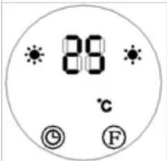 Uniprodo UNI_HEATER_09 - Lämpötilan asetus tai asetuksen peruuttaminen - 2