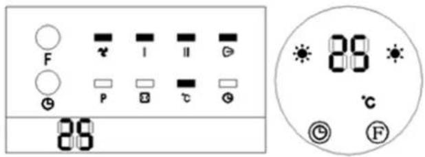 Uniprodo UNI_HEATER_10 - Setarea temperaturii sau anularea setarii - 1