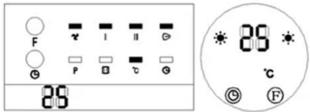 Uniprodo UNI_HEATER_10 - Impostazione della temperatura o annullamento dell'impostazione - 1