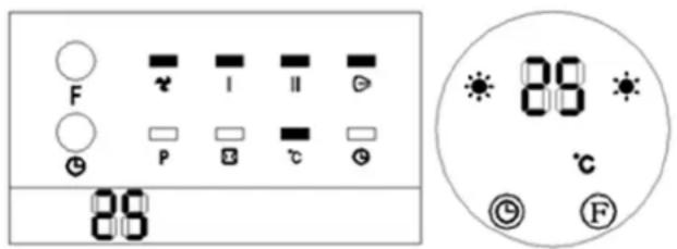Uniprodo UNI_HEATER_10 - Ustawianie temperatury lub anulowanie ustawienia - 1
