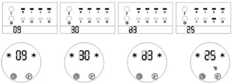 Uniprodo UNI_HEATER_10 - Configurando hora/dia atual - 2
