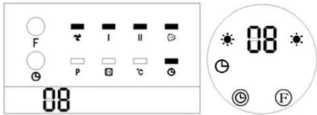Uniprodo UNI_HEATER_10 - Einstellung des Timers - 1