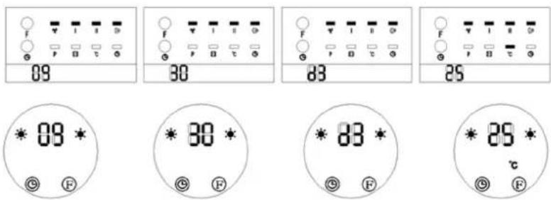 Uniprodo UNI_HEATER_10 - Nastavení aktuálního času/dne - 2