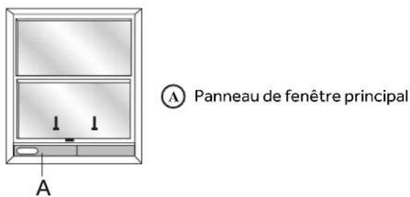 HAIER QPCD05AXMW - ÉTAPE 3 - INSTALLATION DU PANNEAU DE FENÊTRE PRINCIPAL ET DES PANNEAUX DE RACCORD - 1