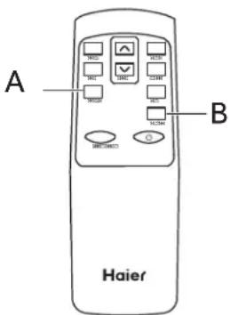 HAIER QPCD05AXMW - TÉLÉCOMMANDE - 1