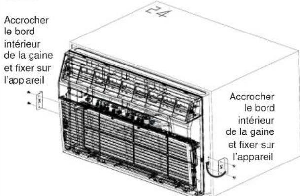GE AKEQ14DCJ - Installation des ferrures de sécurité (Il est important dinstaller ces ferrures afin d'empêcher chassis d'être poussé dans la piece depuis l'extérieur.) - 1