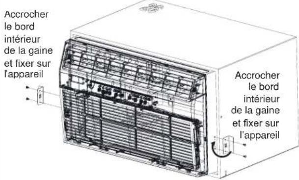GE AKEQ14DCJ - Installation des ferrures de sécurité (Il est important dinstaller ces ferrures afin d'empêcher chassis d'être poussé dans la piece depuis l'extérieur.) - 2