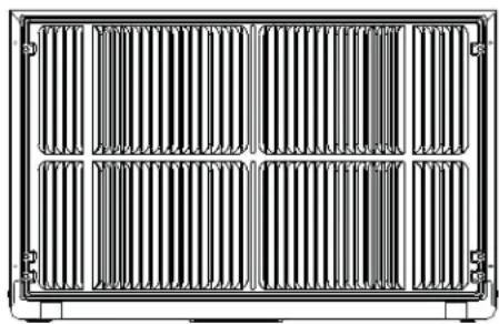 GE AKEQ14DCJ - FOR INCREASED EFFICIENCY, UTILIZE THE PROVIDED LOUVERED REAR PANEL - 1