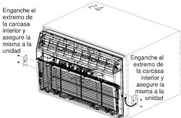 GE AKEQ14DCJ - (Es importante instalar estas soportes para evaporar que el chasis sea empujado bajo de la sala desdela parte exterior). - 1
