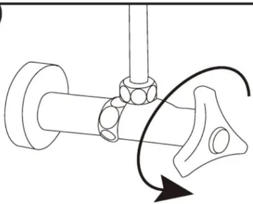 Moen EB500-E - Raccord du tuyau d'entrée d'eau – méthode no 2 - 2