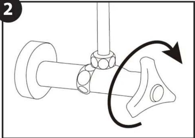 Moen EB500-E - Connecting the Water Inlet Hose - Method 2 Conexión de la manguera de entrada de agua - Método 2 Raccord du tuyau d'entrée d'eau – méthode no 2 - 3